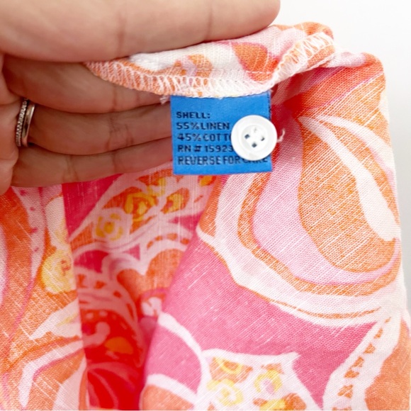 J. McLaughlin Foley Linen Dress in Trinidad Abstract - Picture 7 of 10